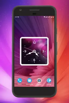 Glow Clock Live Wallpaper android App screenshot 4